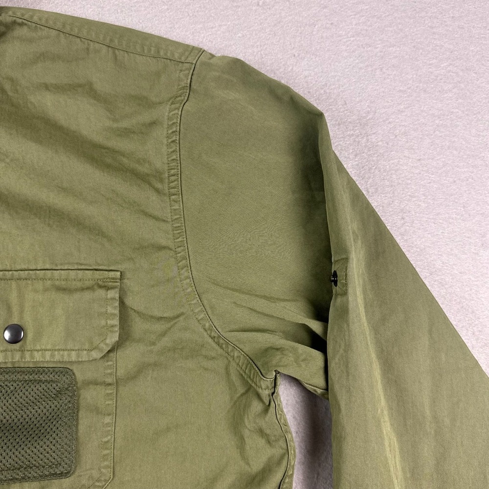 Polo Ralph Lauren Mens Twill Utility Shirt M Green Classic Fit snap long sleeve - Picture 5 of 16